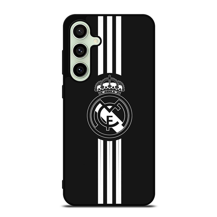 REAL MADRID FC BLACK LOGO Samsung Galaxy S24 FE Case Cover