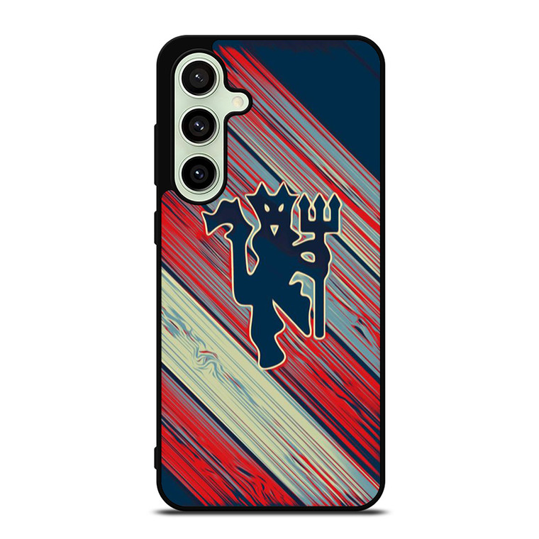 RED DEVILS MANCHESTER UNITED FC FOOTBALL CLUB LOGO Samsung Galaxy S24 FE Case Cover