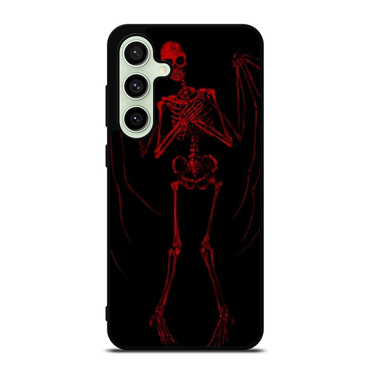 RED SKELETON HEARTBREAKING Samsung Galaxy S24 FE Case Cover RED SKELETON HEARTBREAKING Samsung Galaxy S24 FE Case Cover