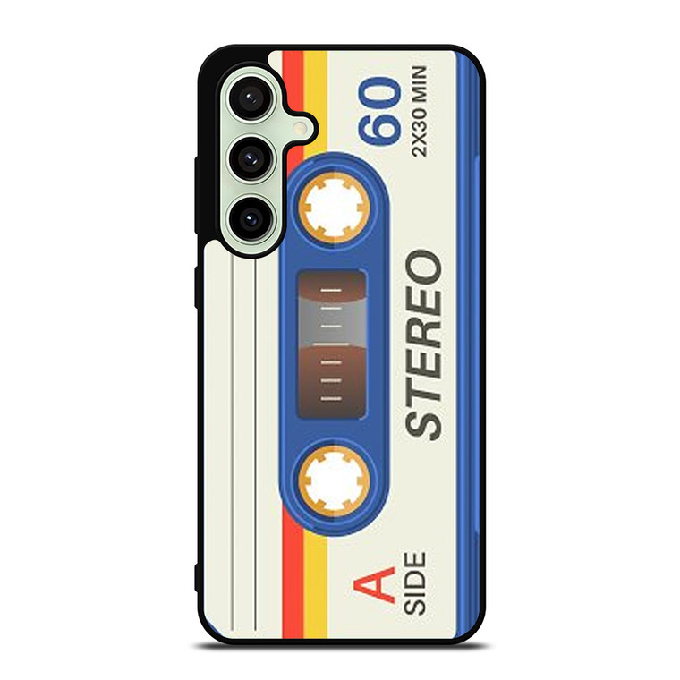RETRO BLUE STEREO CASETTE TAPE Samsung Galaxy S24 FE Case Cover