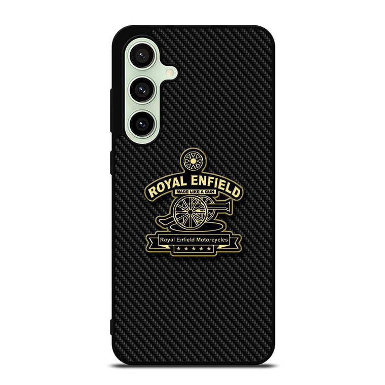 ROYAL ENFIELD VINTAGE LOGO CARBON Samsung Galaxy S24 FE Case Cover