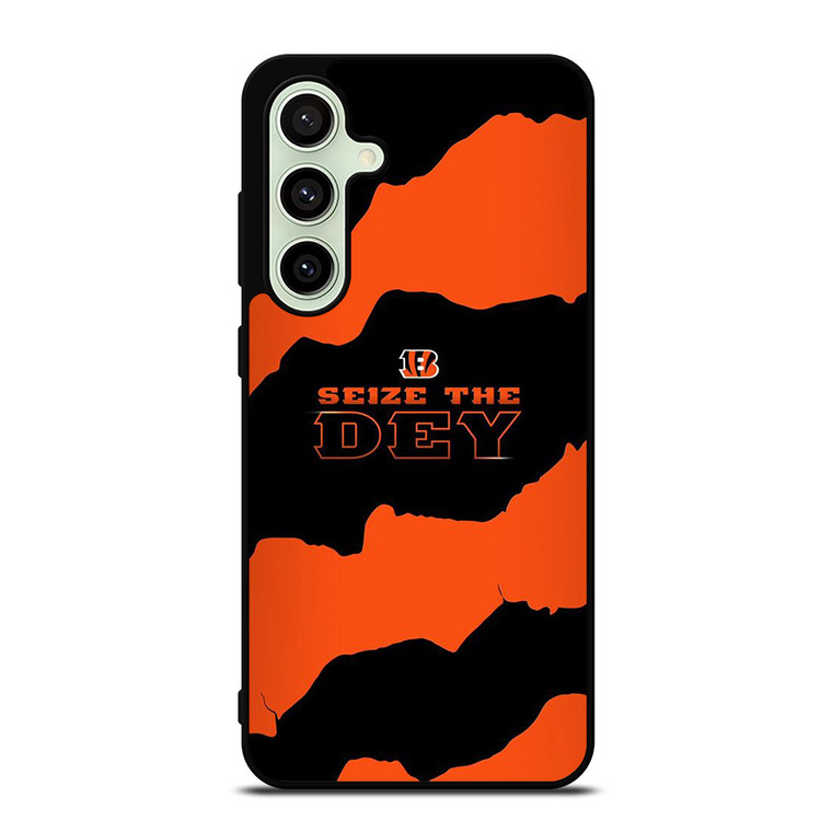 SEIZE THE DEY CINCINNATI BENGALS LOGO FOOTBALL TEAM Samsung Galaxy S24 FE Case Cover