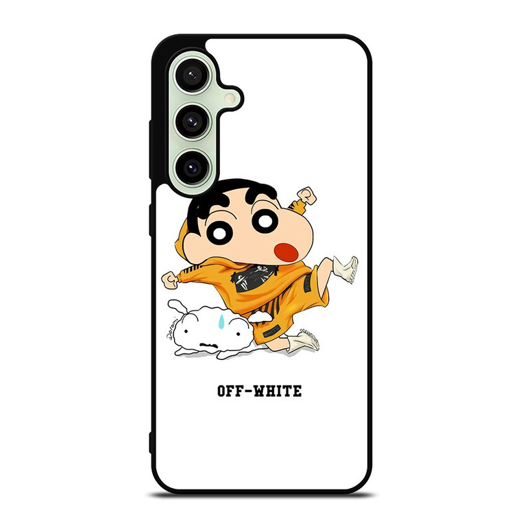 SHIN CHAN X OFF WHITE Samsung Galaxy S24 FE Case Cover