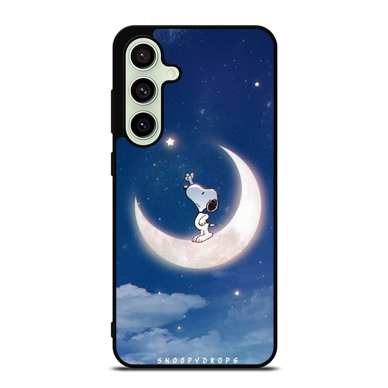 SNOOPY PEANUTS IN MOON Samsung Galaxy S24 FE Case Cover