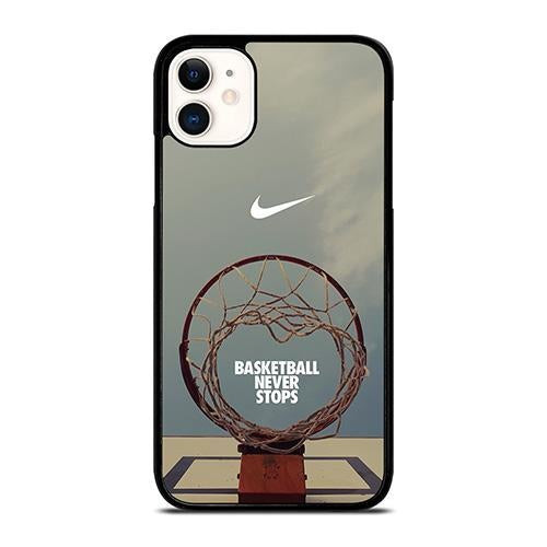 NIKE BASKETBALL NEVER STOPS RING iPhone 11 Case Cover