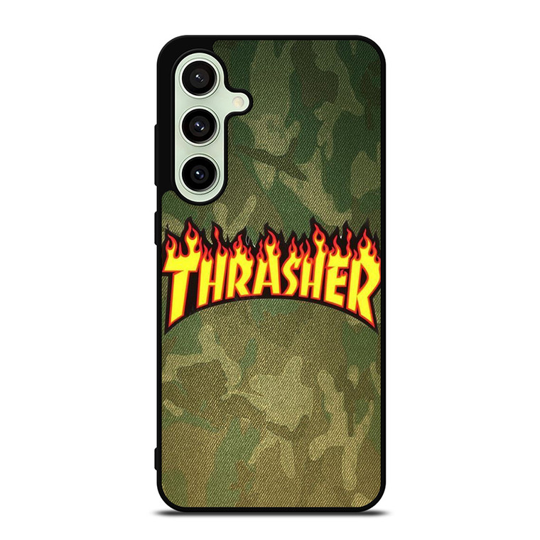 THRASHER LOGO CAMO FABRIC Samsung Galaxy S24 FE Case Cover THRASHER LOGO CAMO FABRIC Samsung Galaxy S24 FE Case Cover