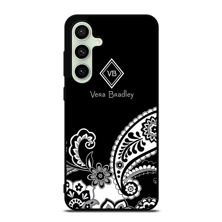 VERA BRADLEY BLACK AND WHITE Samsung Galaxy S24 FE Case Cover