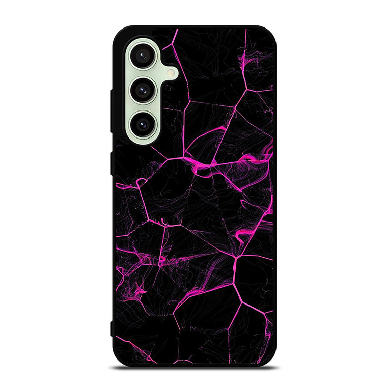 VIOLET ABSTRACT SMOKED GRID Samsung Galaxy S24 FE Case Cover
