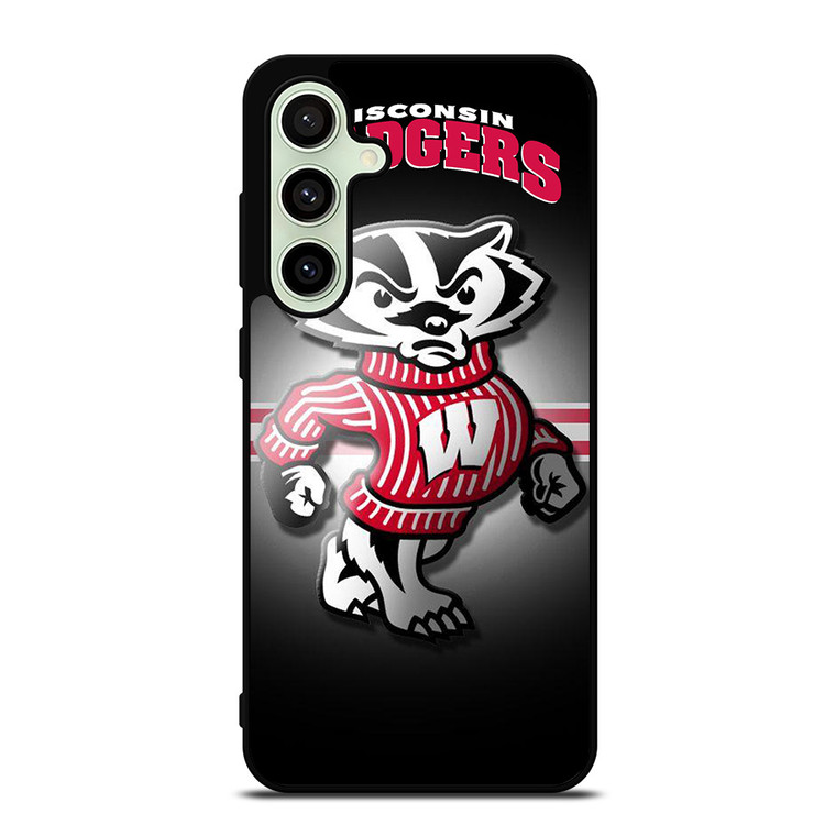 WISCONSIN BADGER FOOTBALL LOGO Samsung Galaxy S24 FE Case Cover