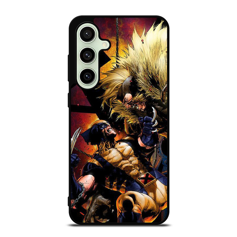 WOLVERINE VS SABRETOOTH Samsung Galaxy S24 FE Case Cover