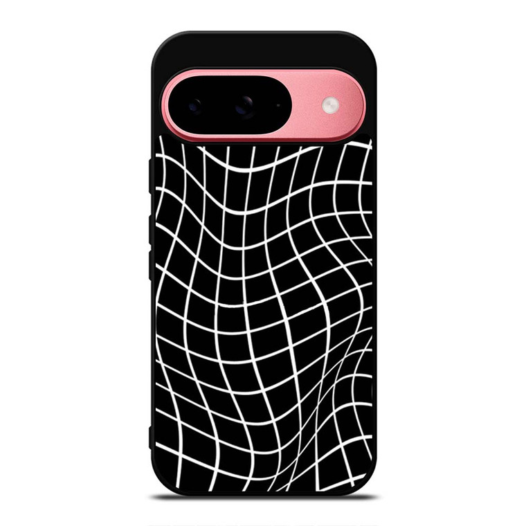 AESTHETIC WAVY GRID PATTERN Google Pixel 9 Case Cover