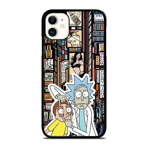 RICK AND MORTY TIMES SQUARE ART iPhone 11 Case Cover