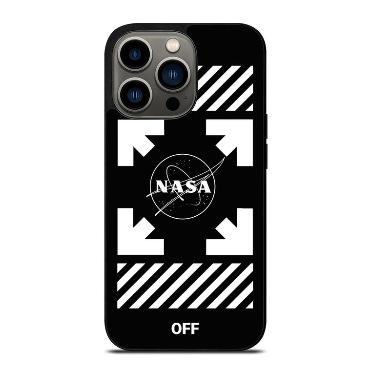 WHITE NASA OFF iPhone 13 Pro Case Cover
