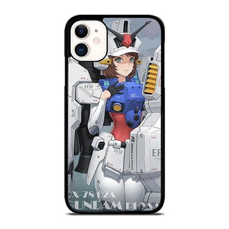 SEXY GIRL GUNDAM FAN ART iPhone 11 Case Cover