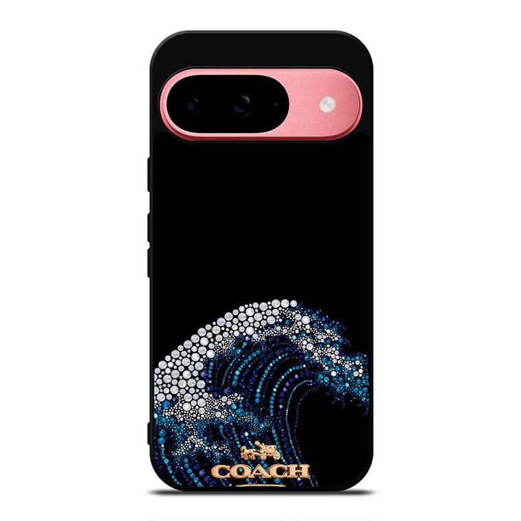 COACH NEW YORK LOGO DIAMOND WAVE Google Pixel 9 Case Cover