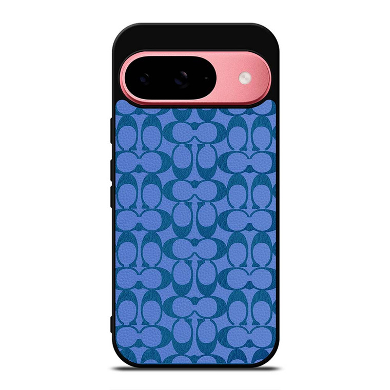 COACH NEW YORK LOGO PATTERN BLUE EMBLEM Google Pixel 9 Case Cover