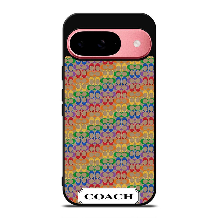 COACH NEW YORK LOGO PATTERN COLORFULI CONS Google Pixel 9 Case Cover