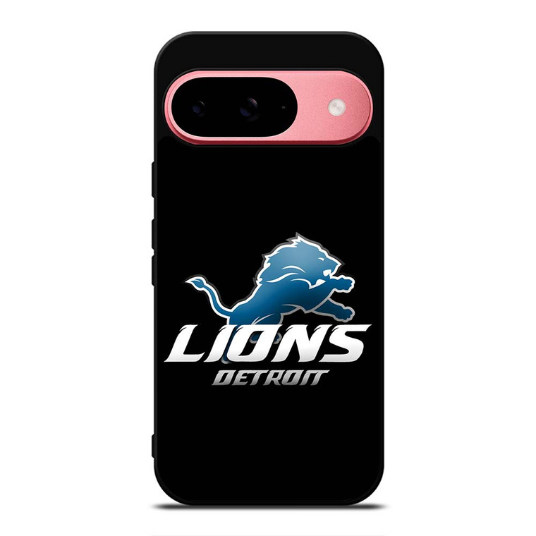 DETROIT LIONS BLACK Google Pixel 9 Case Cover