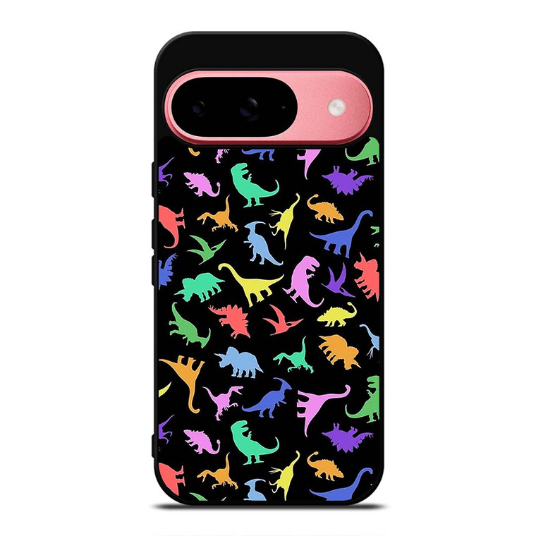 DINOSAUR COLORFUL PATTERN Google Pixel 9 Case Cover