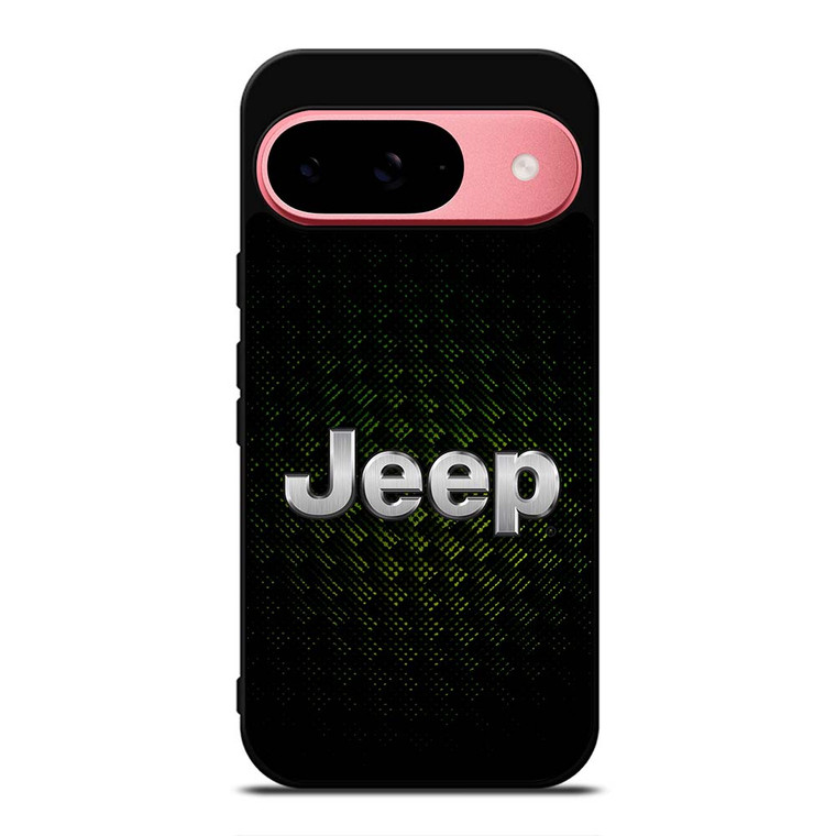 JEEP GREEN CARBON LOGO Google Pixel 9 Case Cover