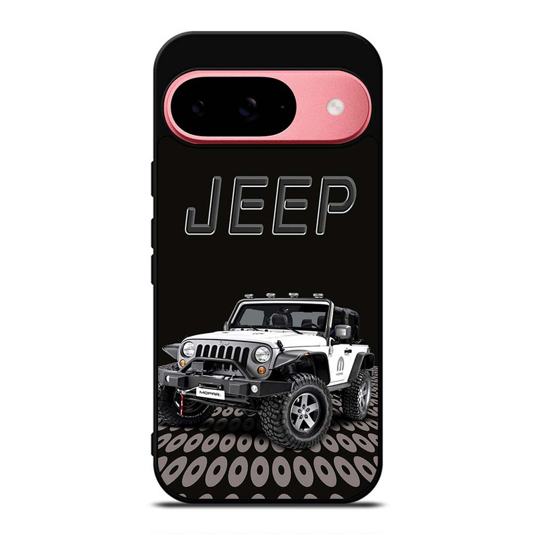 JEEP WHITE CAR Google Pixel 9 Case Cover