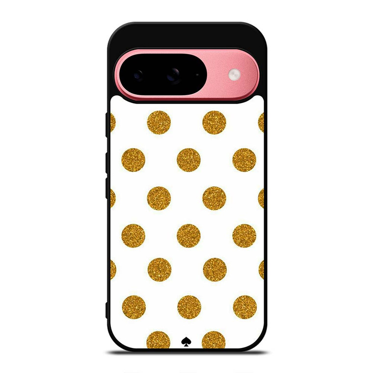 KATE SPADE NEW YORK LOGO GOLDEN POLKADOTS Google Pixel 9 Case Cover