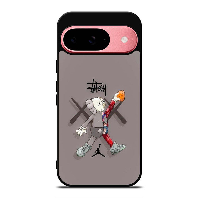 KAWS AIR JORDAN STUSSY Google Pixel 9 Case Cover