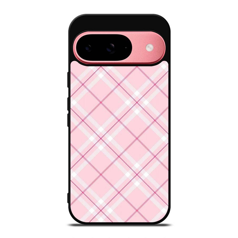 LIGHT PINK PLAID PATTERN Google Pixel 9 Case Cover