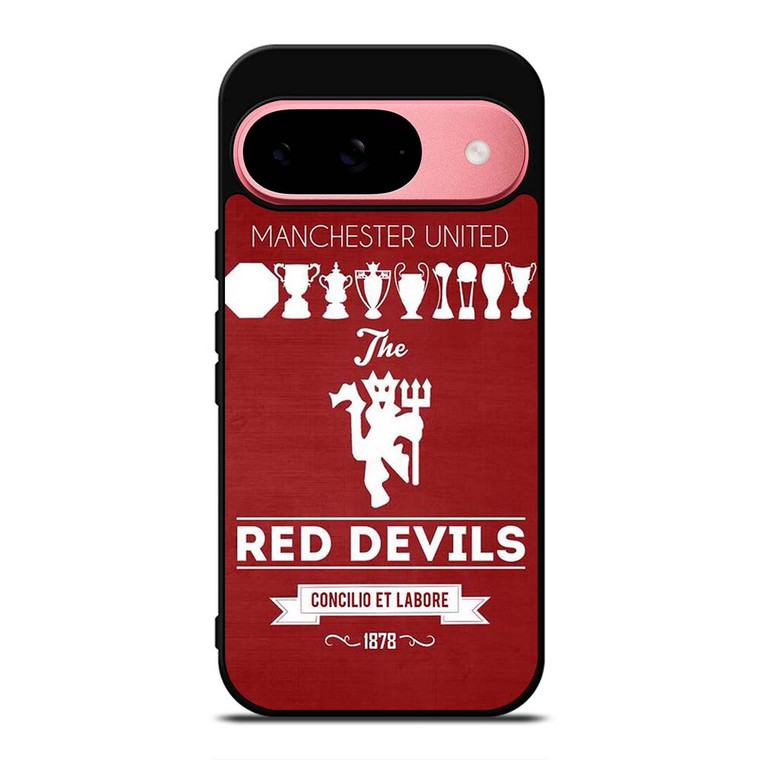 MANCHESTER UNITED FC LOGO FOOTBALL RED DEVILS Google Pixel 9 Case Cover