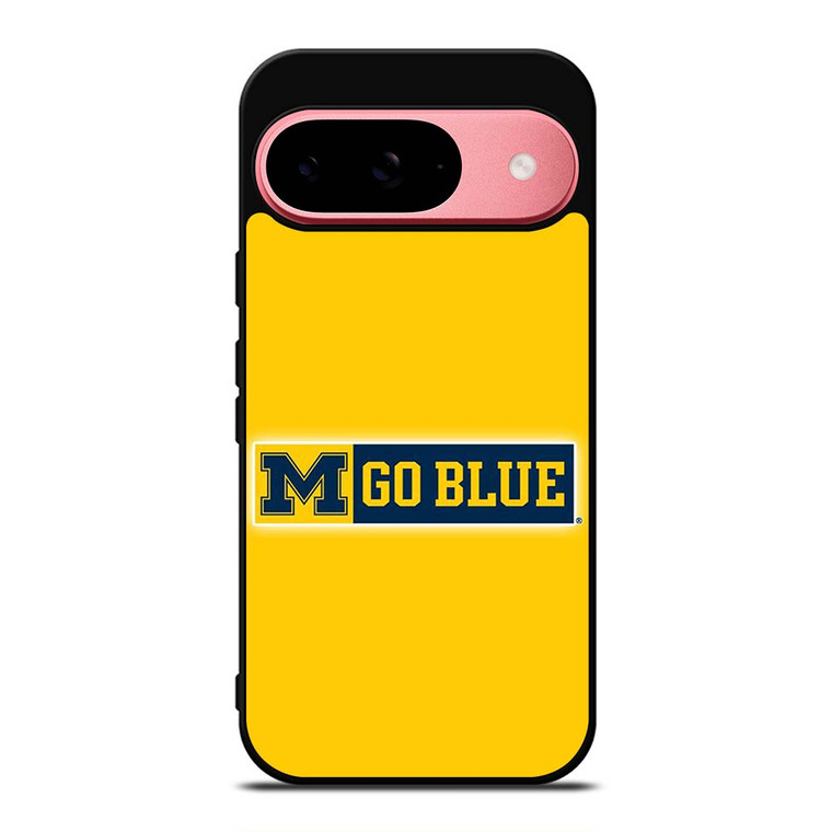 MICHIGAN WOLVERINES GO BLUE UNIVERSITY FOOTBALL LOGO Google Pixel 9 Case Cover