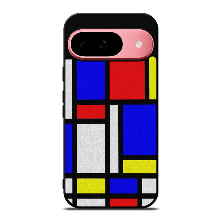 MONDRIAN COLORFUL LAYOUT Google Pixel 9 Case Cover