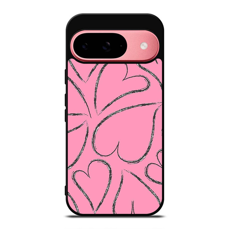 PINK LOVE BRUSHES PATTERN Google Pixel 9 Case Cover