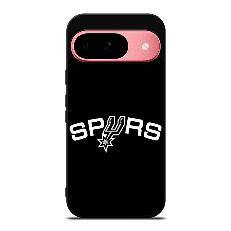 SAN ANTONIO SPURS LOGO BLACK Google Pixel 9 Case Cover