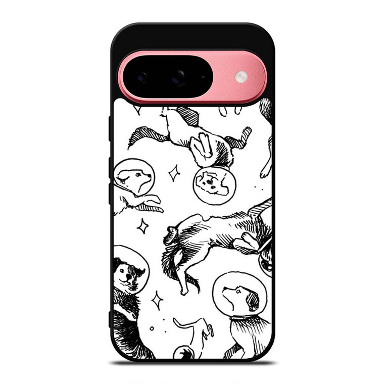 SPACE DOG WHITE PATTERN Google Pixel 9 Case Cover
