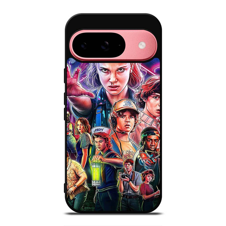 STRANGER THINGS CHARACTERS ART Google Pixel 9 Case Cover