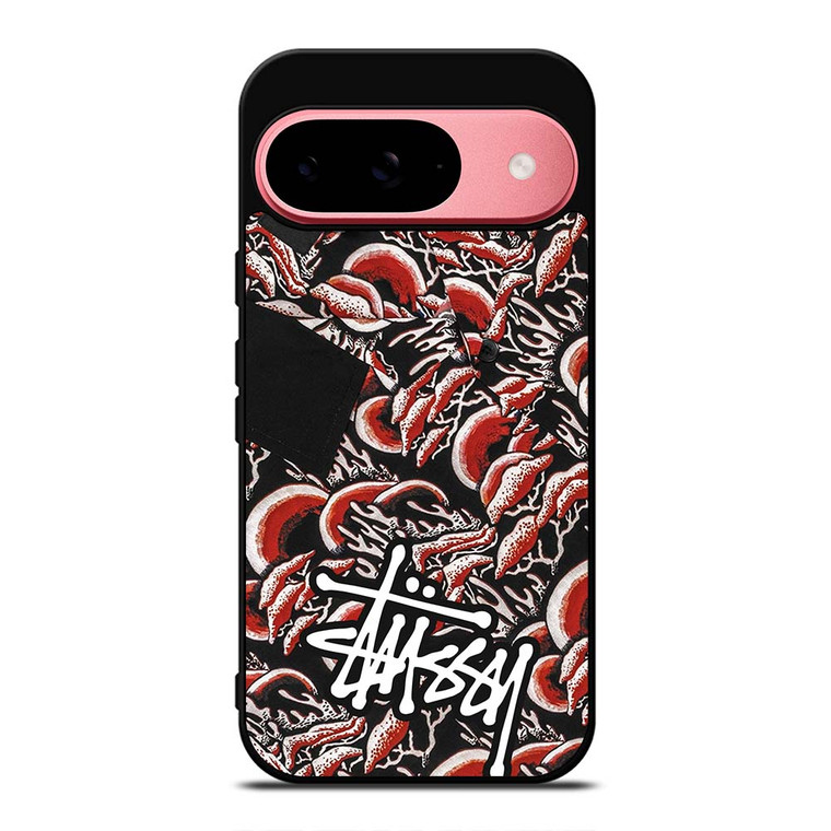 STUSSY CORAL PATTERN Google Pixel 9 Case Cover