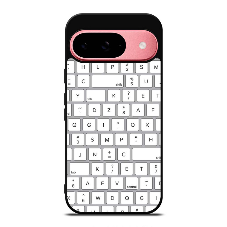 WHITE KEYBOARD PATTERN Google Pixel 9 Case Cover