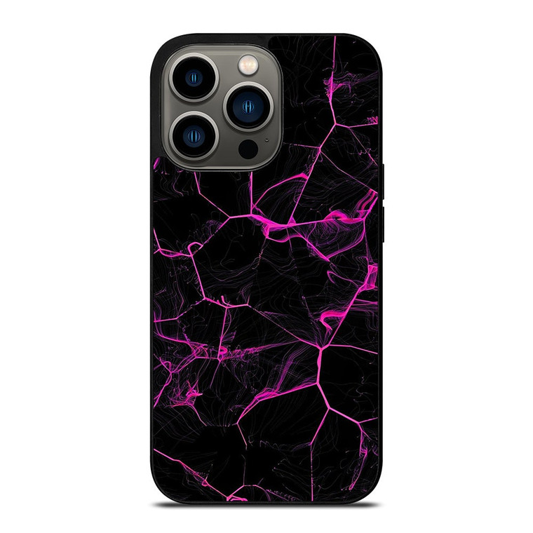 VIOLET ABSTRACT SMOKED GRID iPhone 13 Pro Case Cover