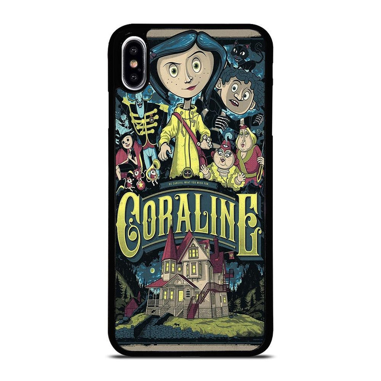 CORALINE CARTOON iPhone XS Max Case Cover