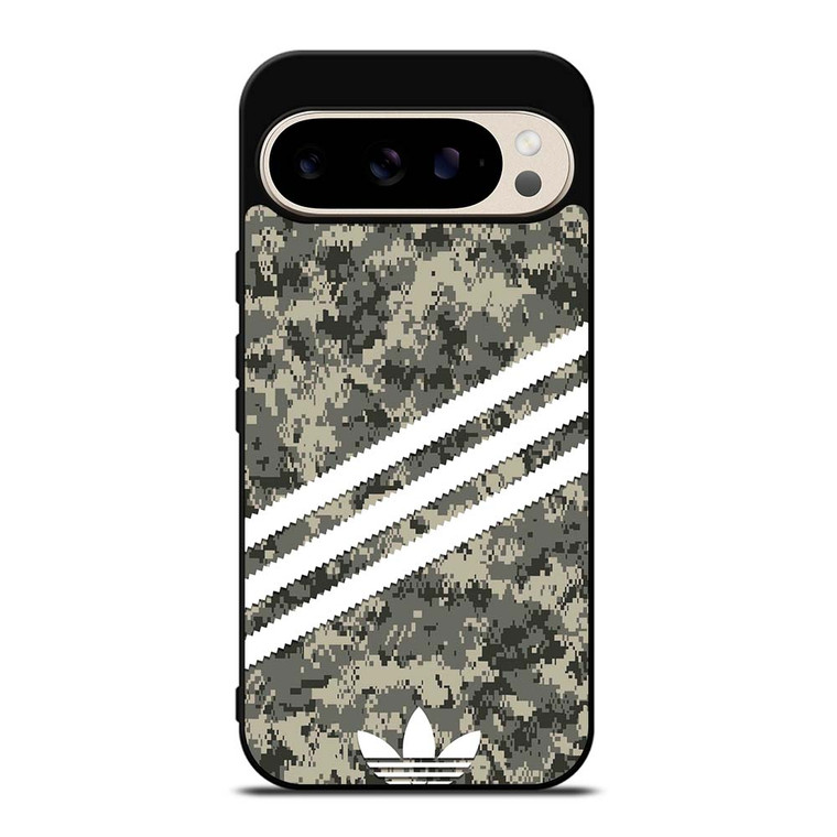 ADIDAS ORIGINALS STRIPES GREY CAMO Google Pixel 9 Pro Case Cover