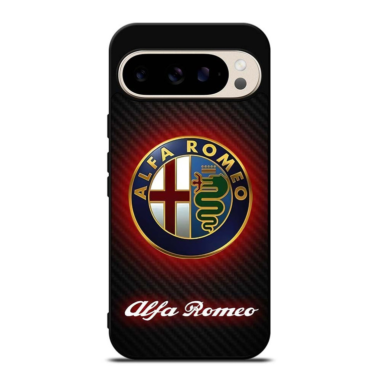 ALFA ROMEO RED CARBON LOGO Google Pixel 9 Pro Case Cover