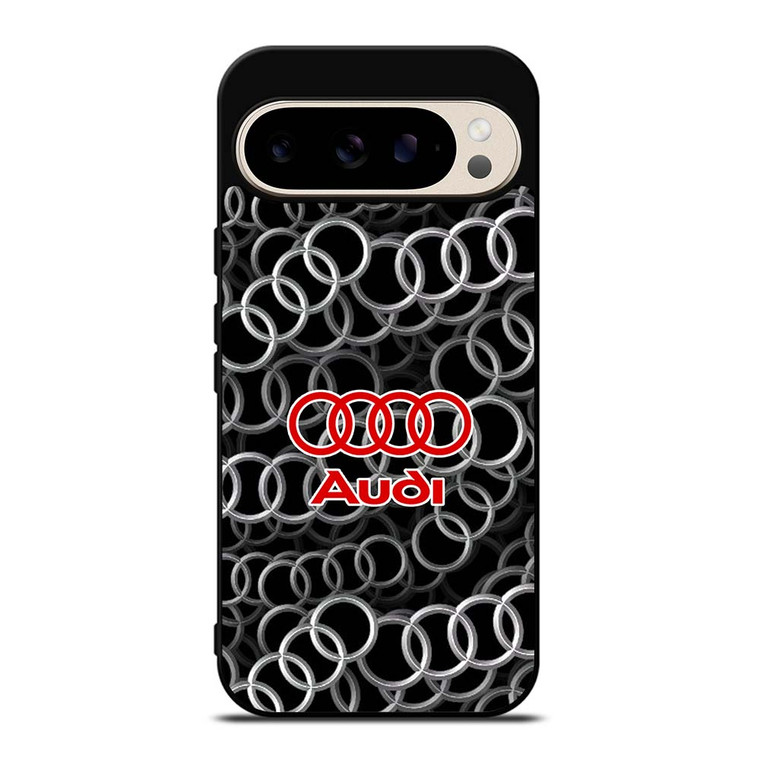 AUDI RING LOGO PATTERN Google Pixel 9 Pro Case Cover