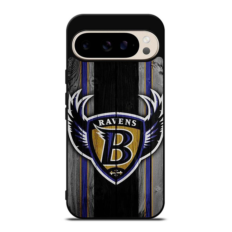 BALTIMORE RAVENS WOODEN LOGO Google Pixel 9 Pro Case Cover