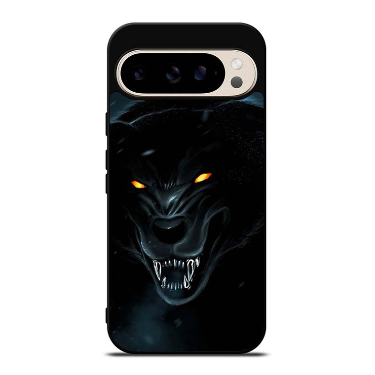 BLACK WILD WOLF Google Pixel 9 Pro Case Cover