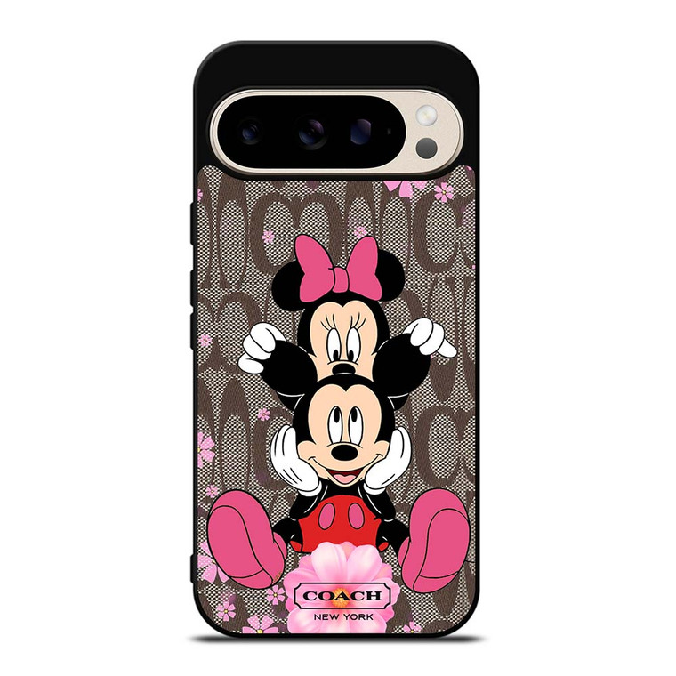 COACH MICKEY and MINNIE MOUSE Google Pixel 9 Pro Case Cover
