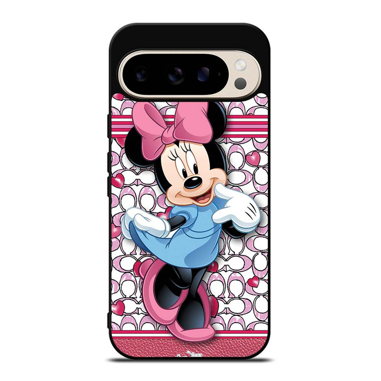 COACH MINNIE MOUSE PINK PATTERN Google Pixel 9 Pro Case Cover