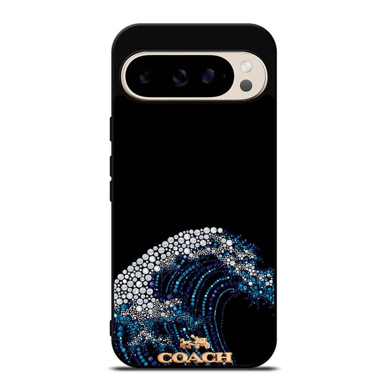 COACH NEW YORK LOGO DIAMOND WAVE Google Pixel 9 Pro Case Cover