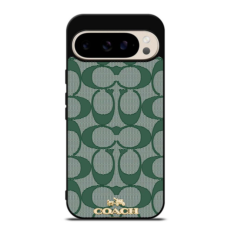 COACH NEW YORK LOGO GREEN ICONS Google Pixel 9 Pro Case Cover