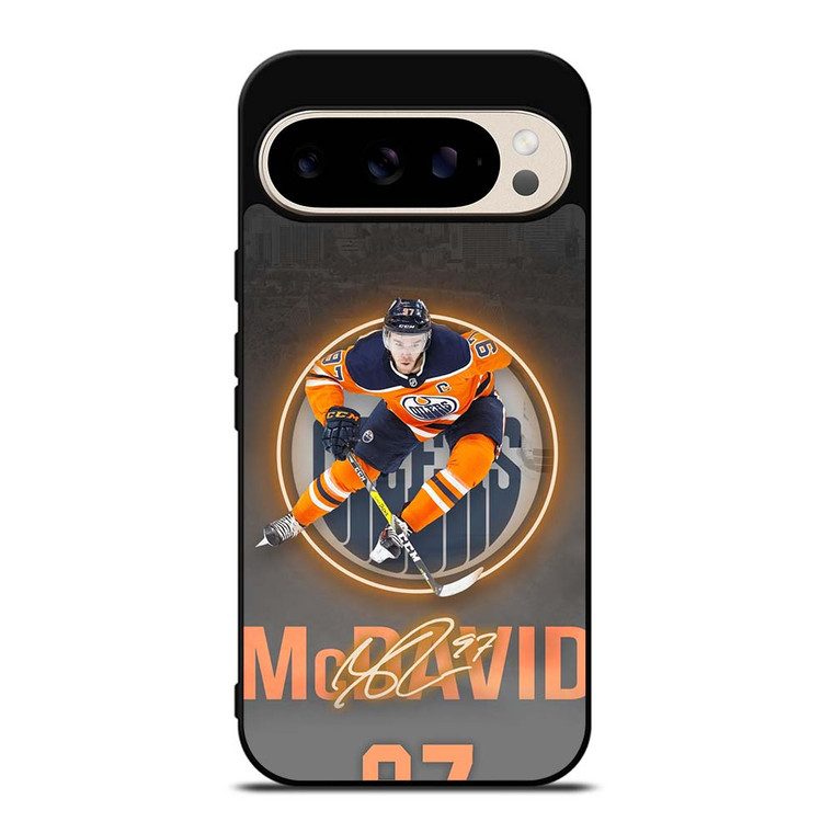 CONNOR MCDAVID EDMONTON OILERS PLAYER Google Pixel 9 Pro Case Cover
