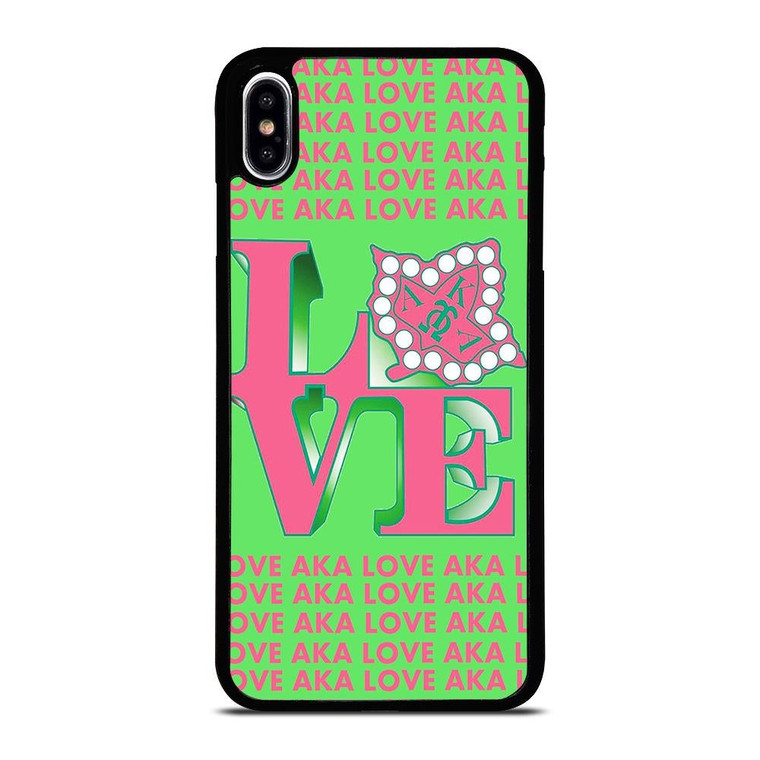 LOVE AKA PINK AND GREEN iPhone XS Max Case Cover